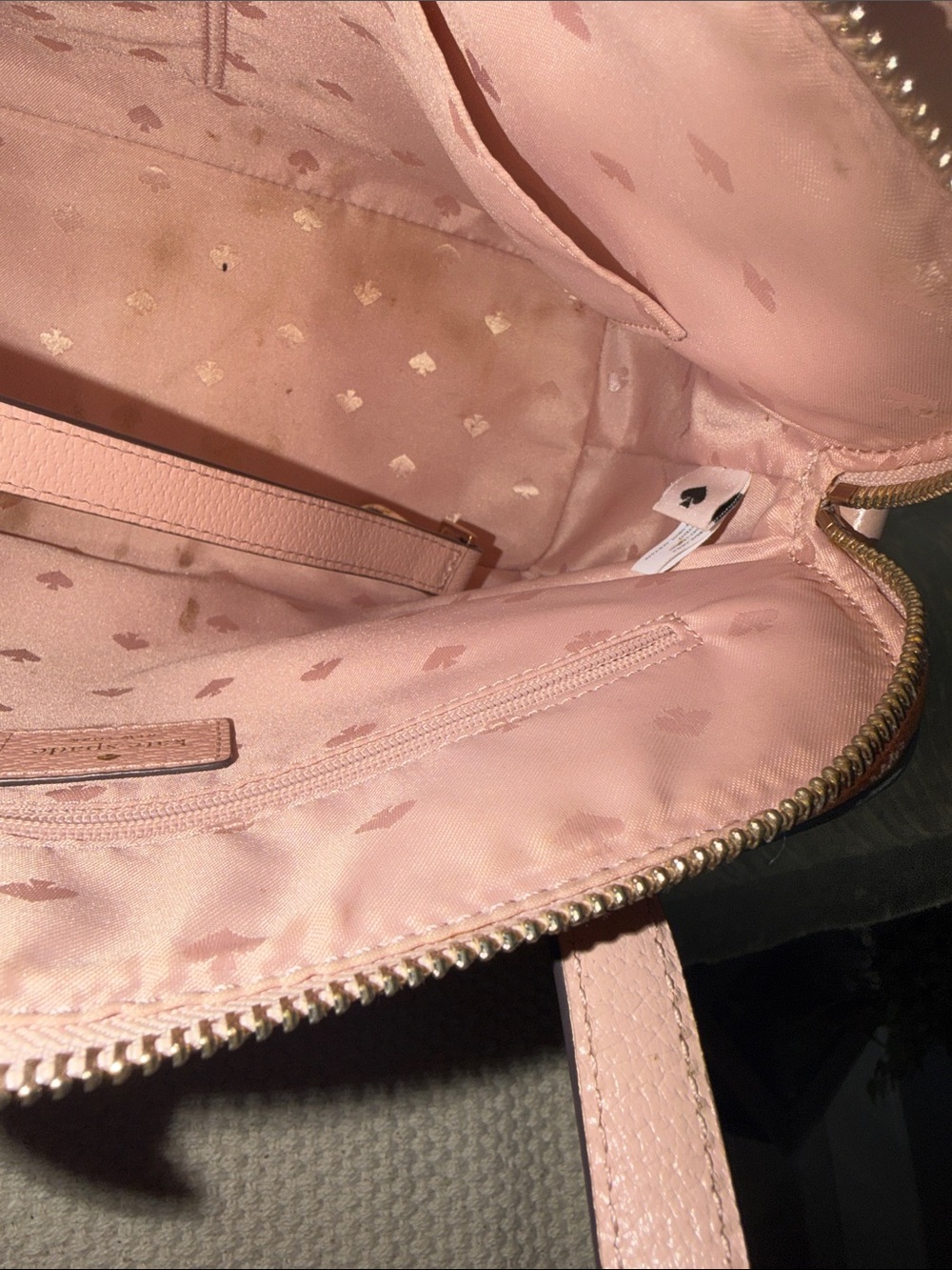Kate Spade ♠️ Blush Pink Bow Accent Top-Handle Women’s Handbag - Picture 11 of 11